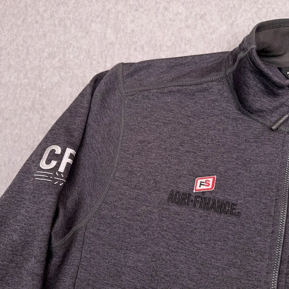 The North Face Skyline 1/2 Zip Fleece Men's Large Gray Mock Neck Embroidered‎